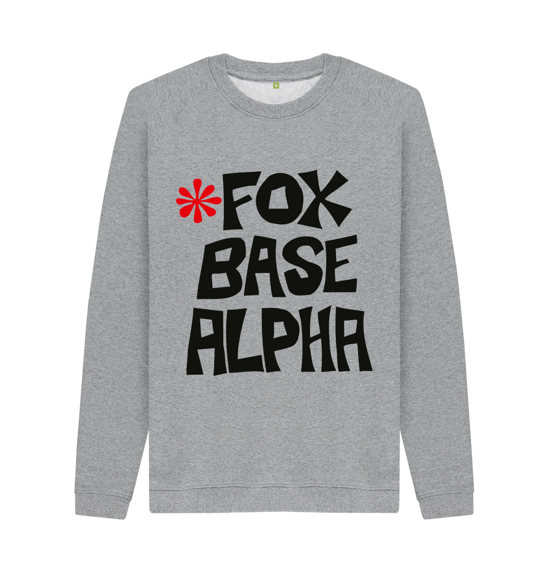 Light Heather Printed Sweater Front