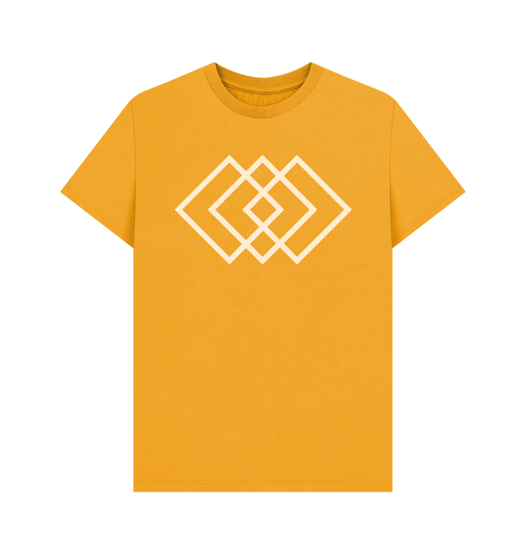 Mustard Printed T-shirt Front