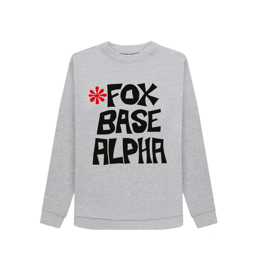 Light Heather Printed Sweater Front