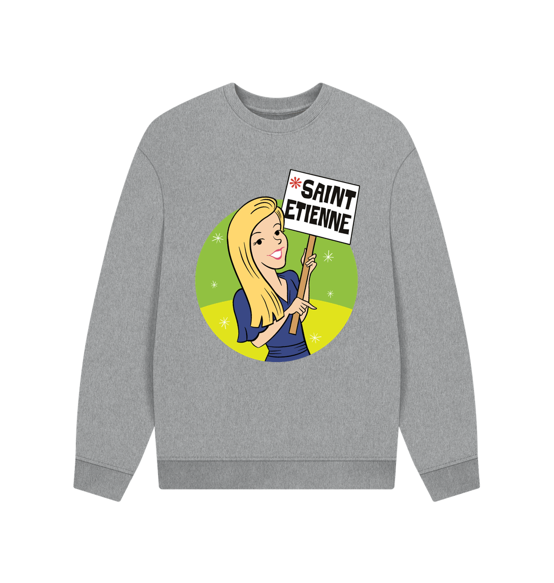 Athletic Grey Printed Sweater Front