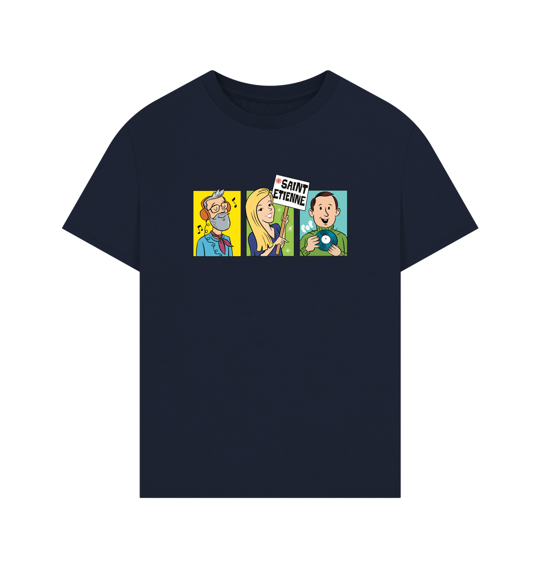 Navy Printed T-shirt Front