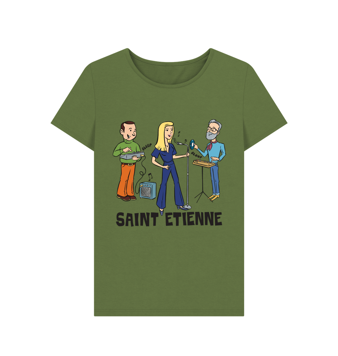 Khaki Printed T-shirt Front