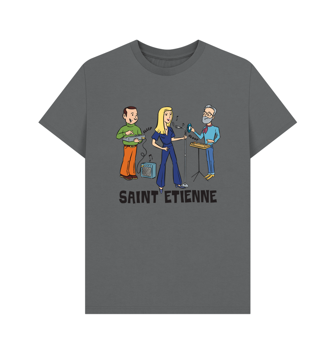 Slate Grey Printed T-shirt Front