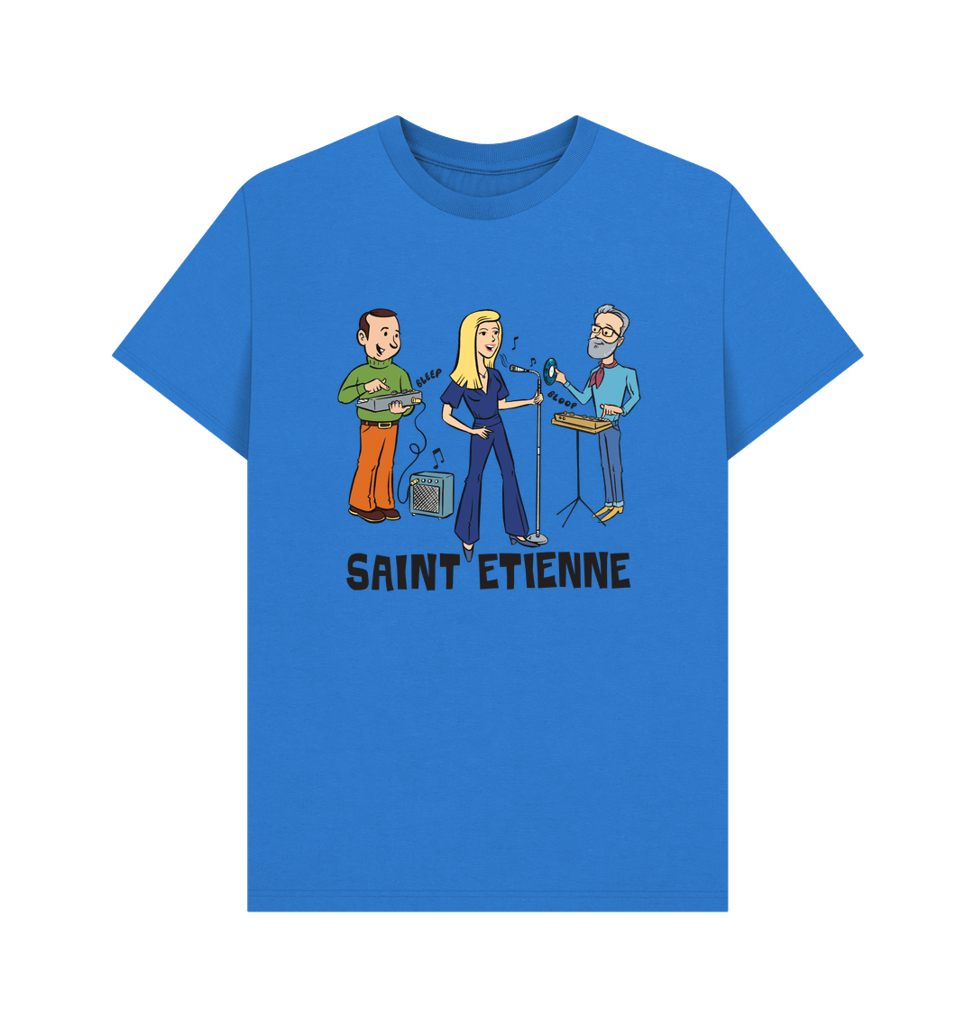 Bright Blue Printed T-shirt Front