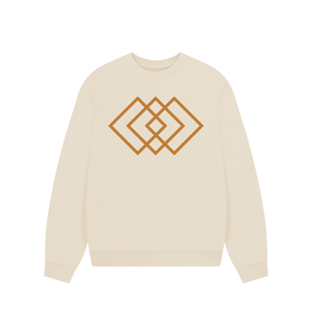 Oat Printed Sweater Front