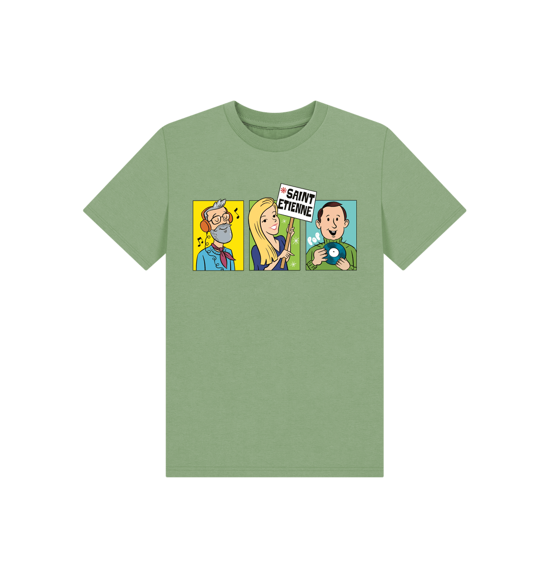 Sage Printed Kids T-Shirt Front