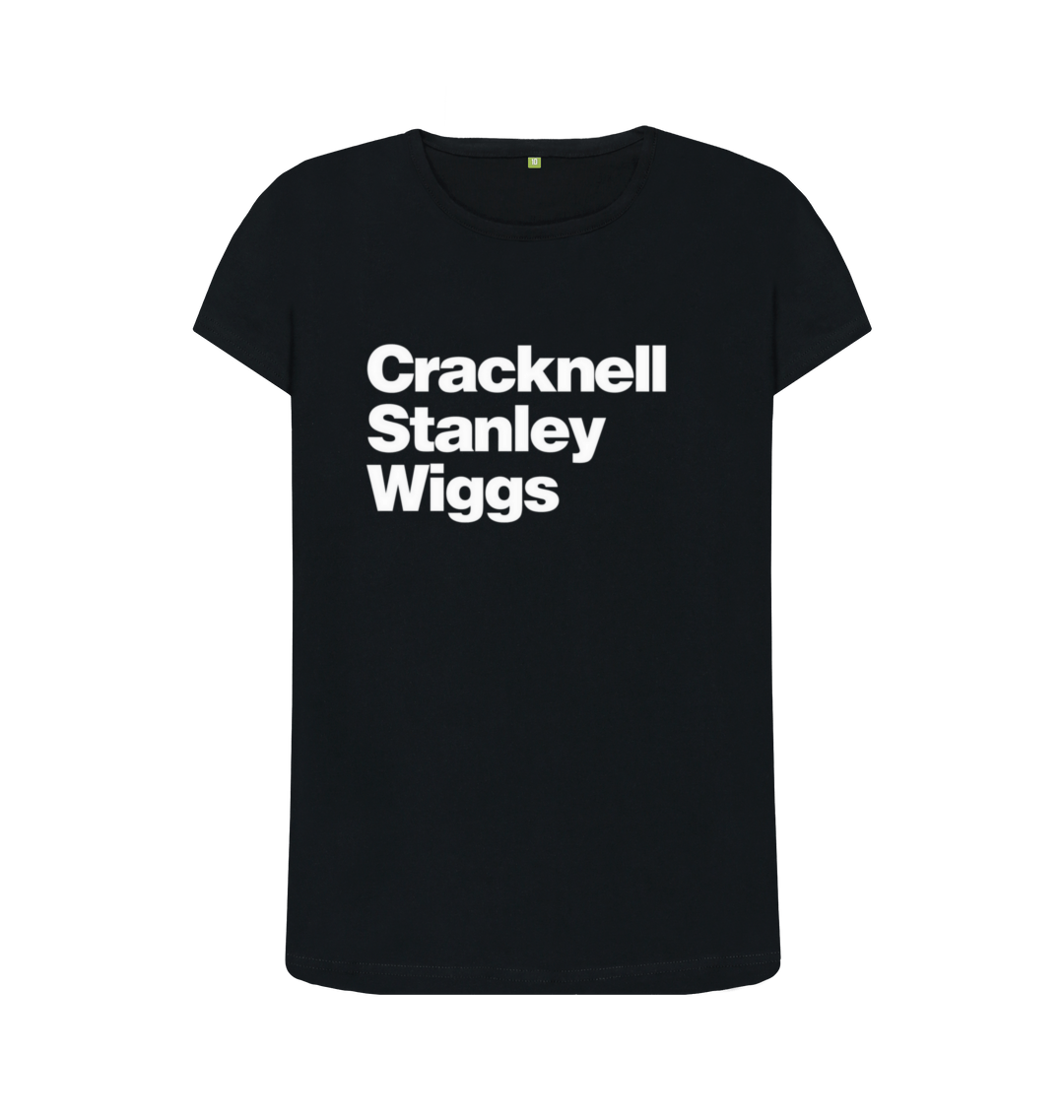 Black Printed T-shirt Front