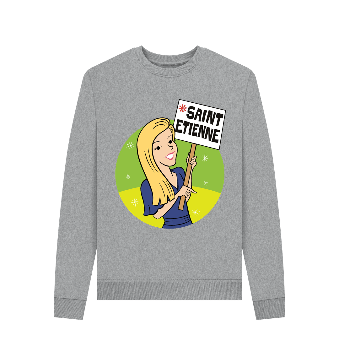 Light Heather Printed Sweater Front