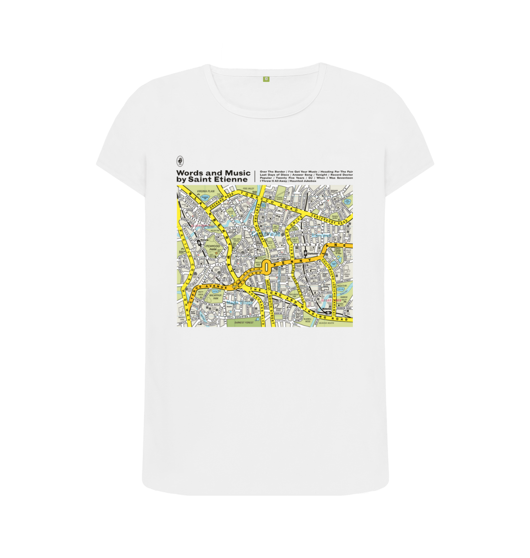White Printed T-shirt Front