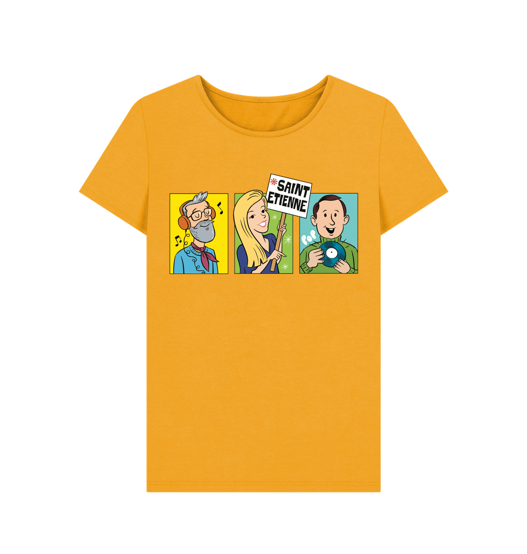 Mustard Printed T-shirt Front