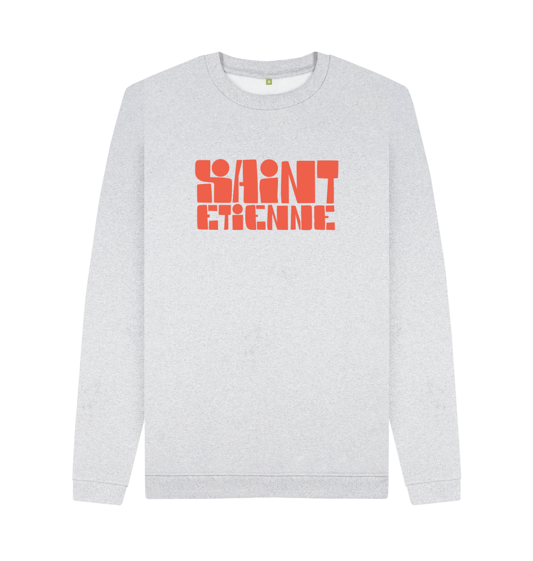 Grey Recycled Printed Sweater Front