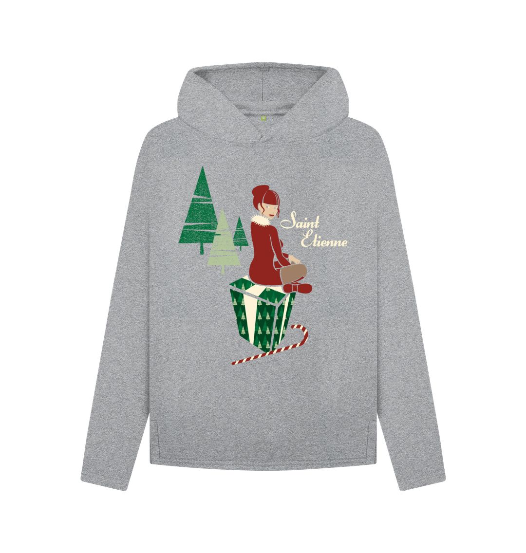 Athletic Grey A Glimpse Of Stocking relaxed fit hoodie