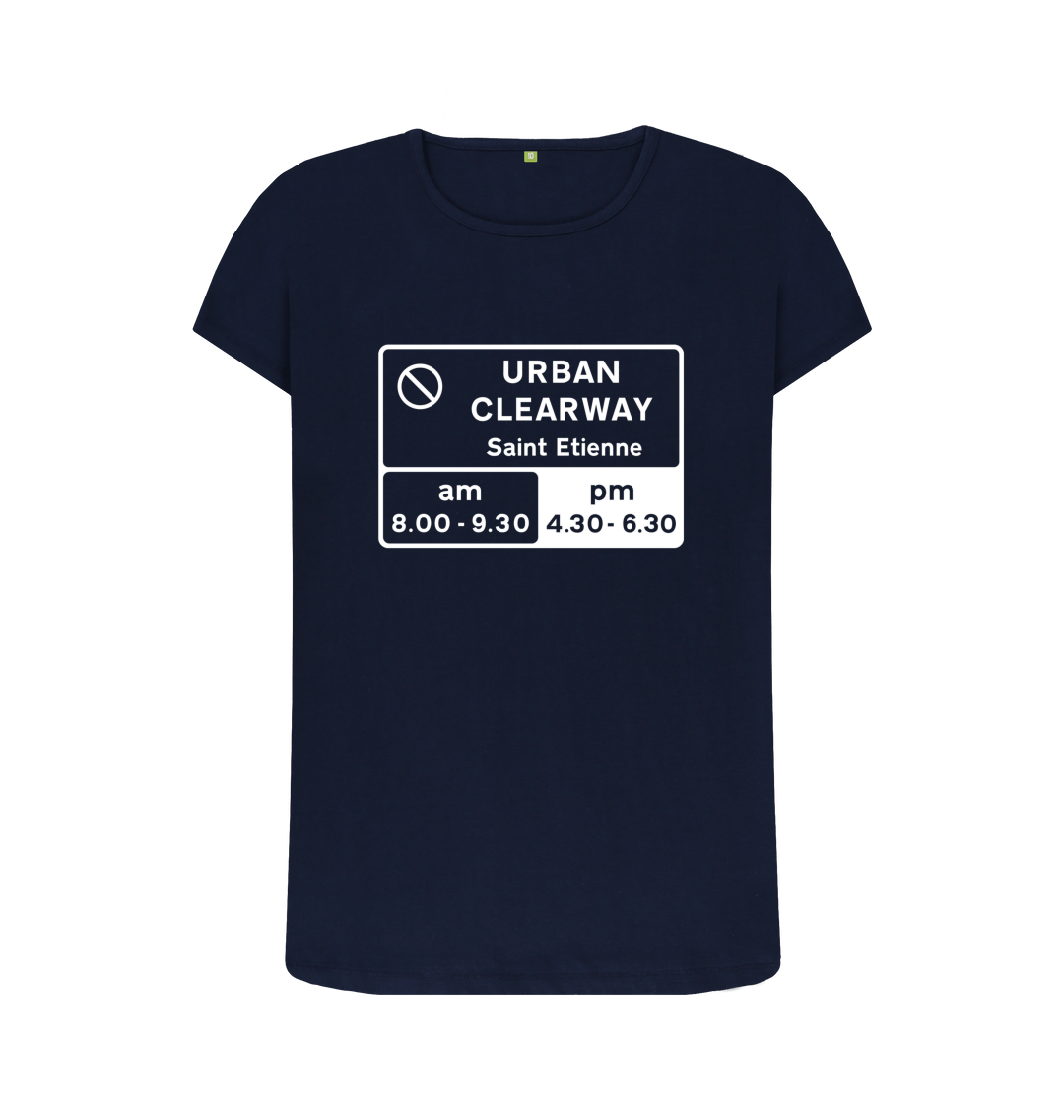 Navy Blue Printed T-shirt Front