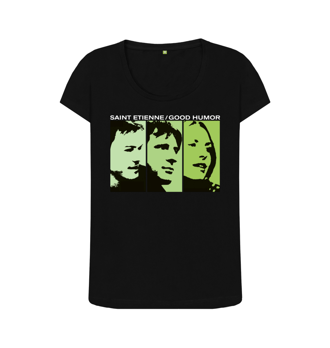 Black Printed T-shirt Front