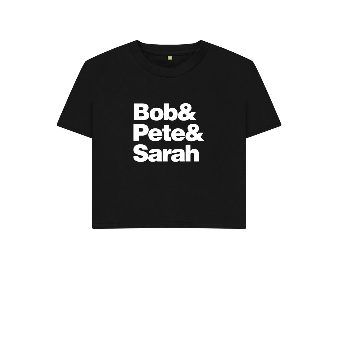 Black Bob&Pete&Sarah boxy t-shirt