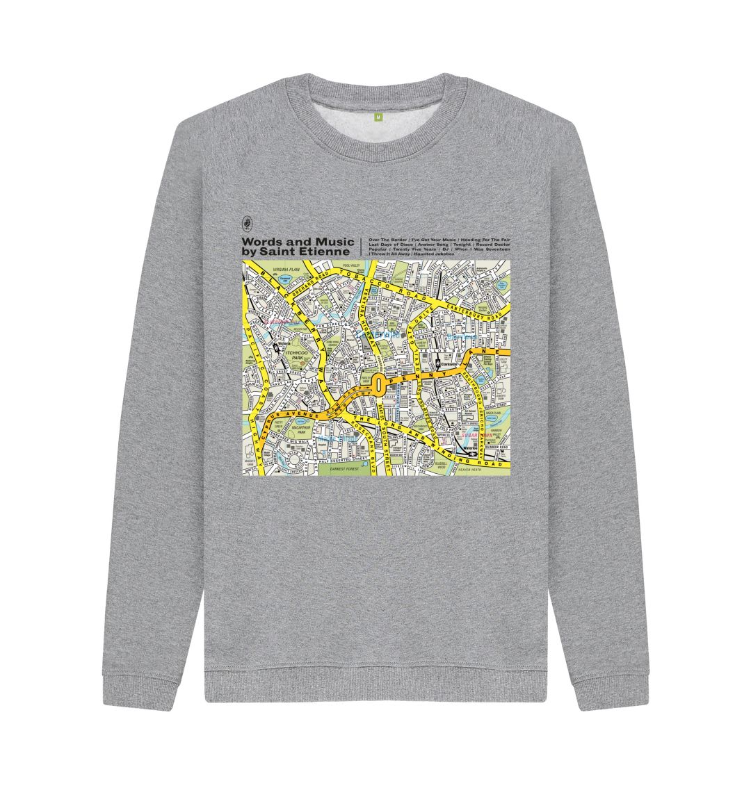 Light Heather Words And Music sweatshirt M