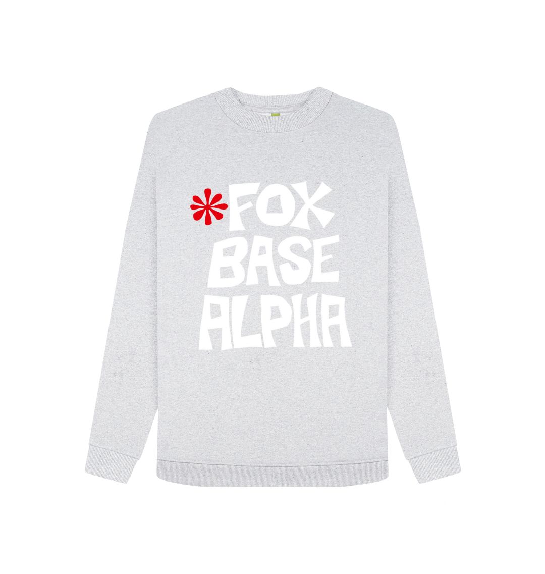 Grey Fox Base Alpha Reverse Logo recycled and recyclable sweatshirt