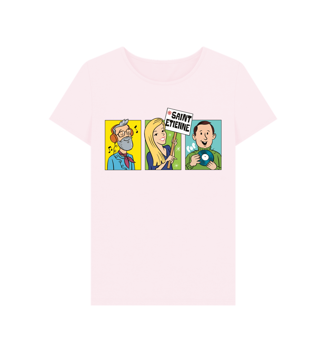 Pink Printed T-shirt Front