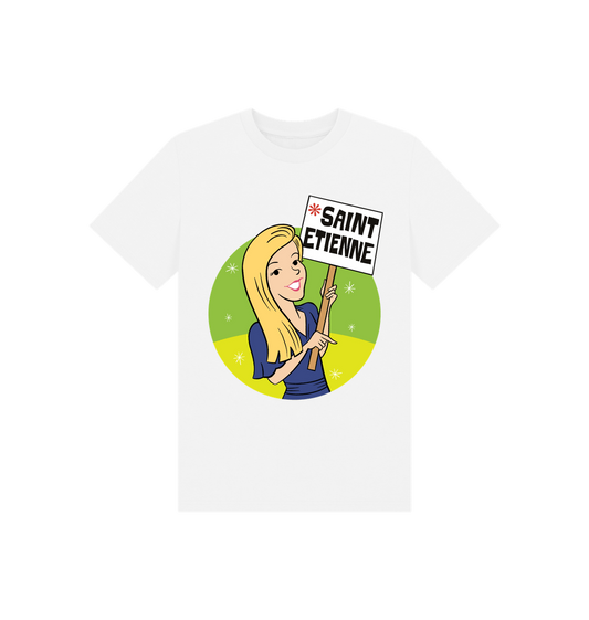 White Printed Kids T-Shirt Front