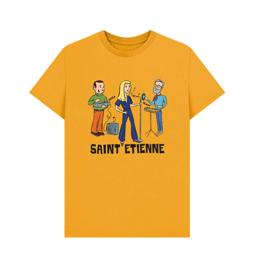 Mustard Printed T-shirt Front