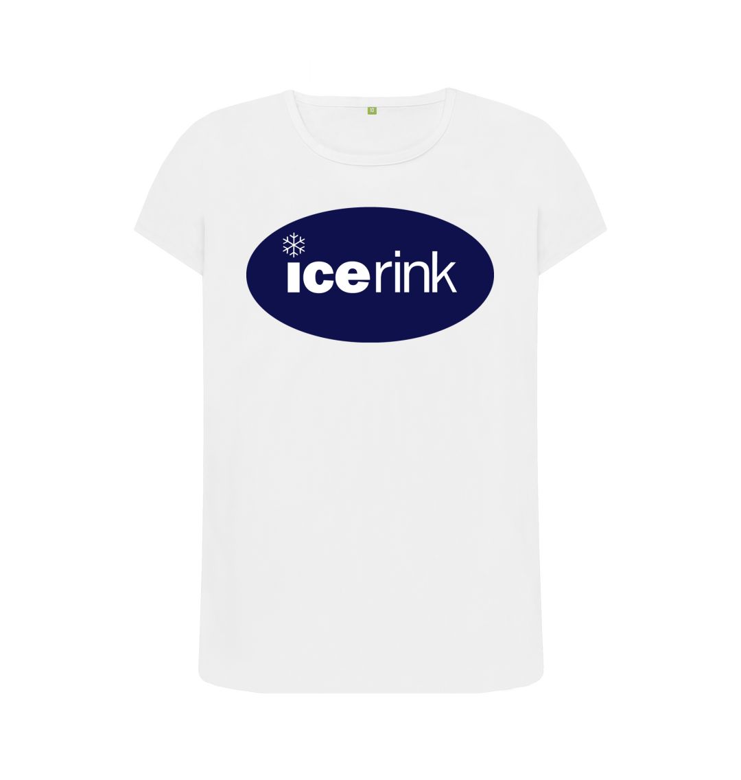 White Icerink crew neck t-shirt