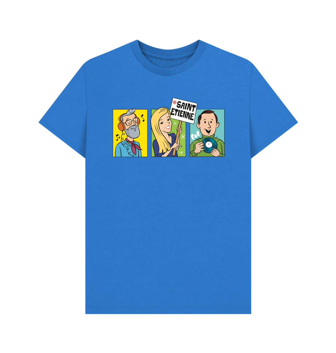 Bright Blue Printed T-shirt Front