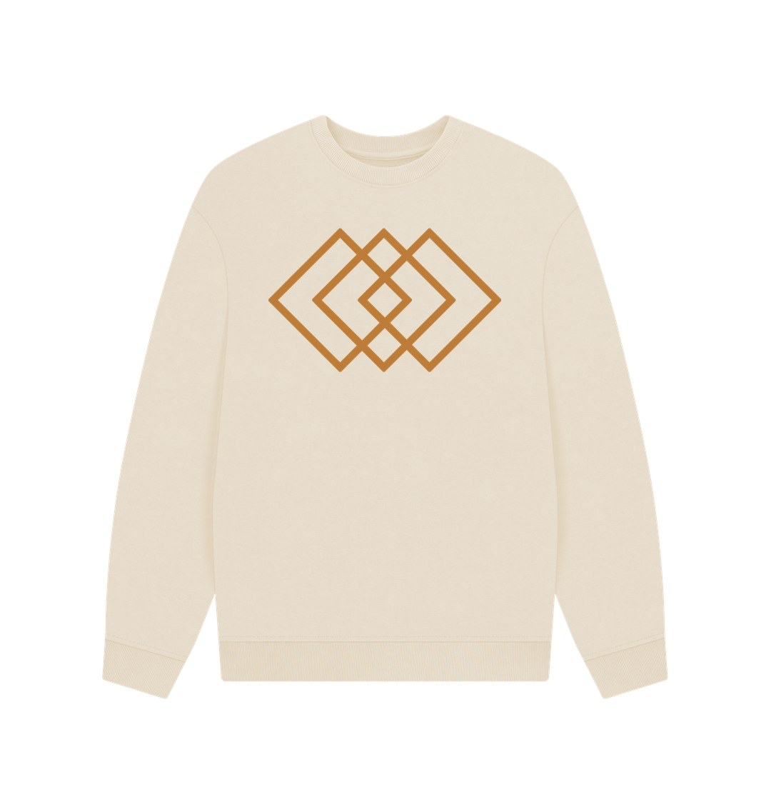 Oat Printed Sweater Front