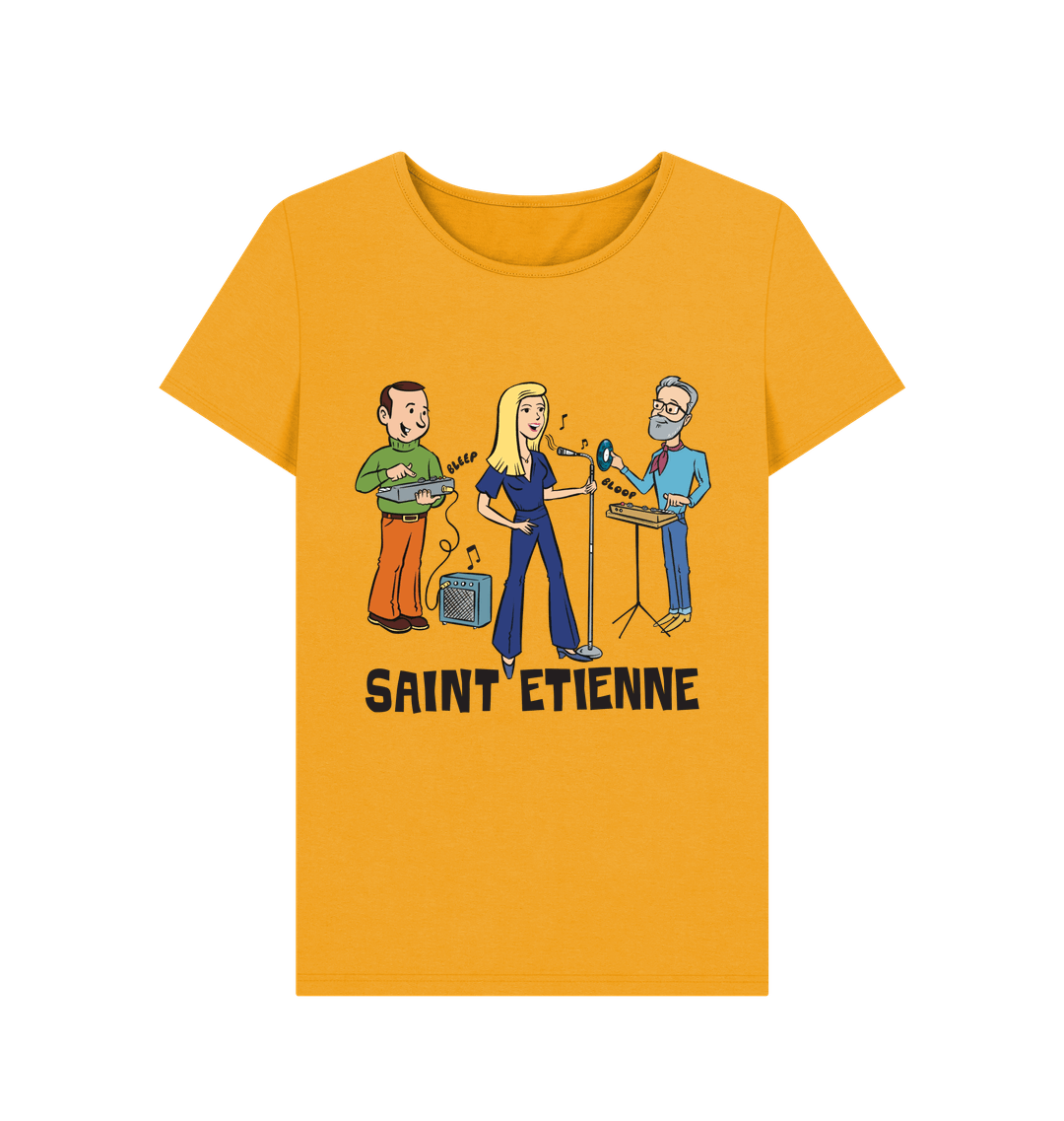 Mustard Printed T-shirt Front