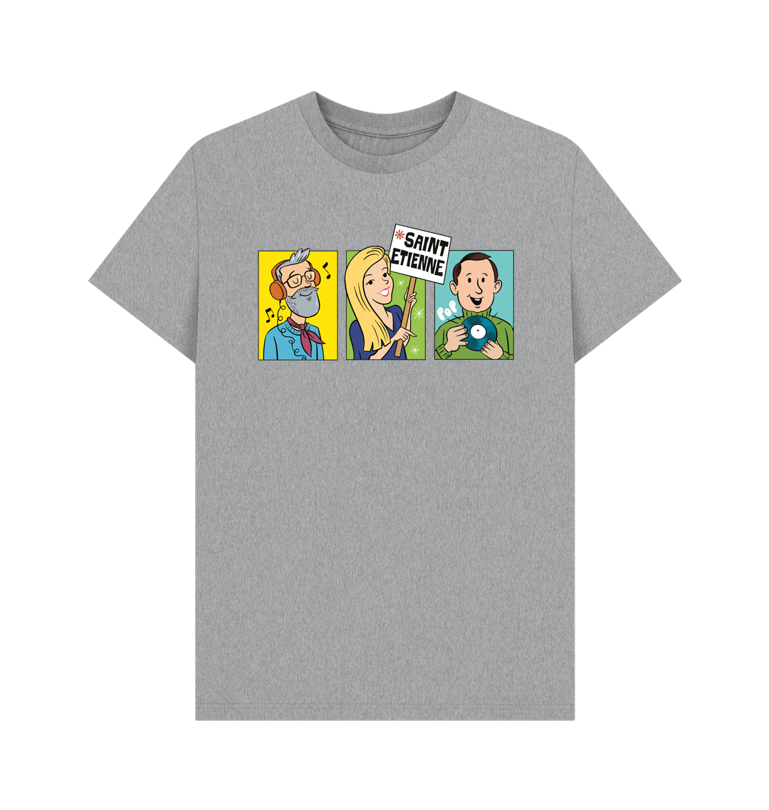 Athletic Grey Printed T-shirt Front