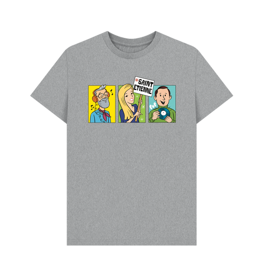 Athletic Grey Printed T-shirt Front