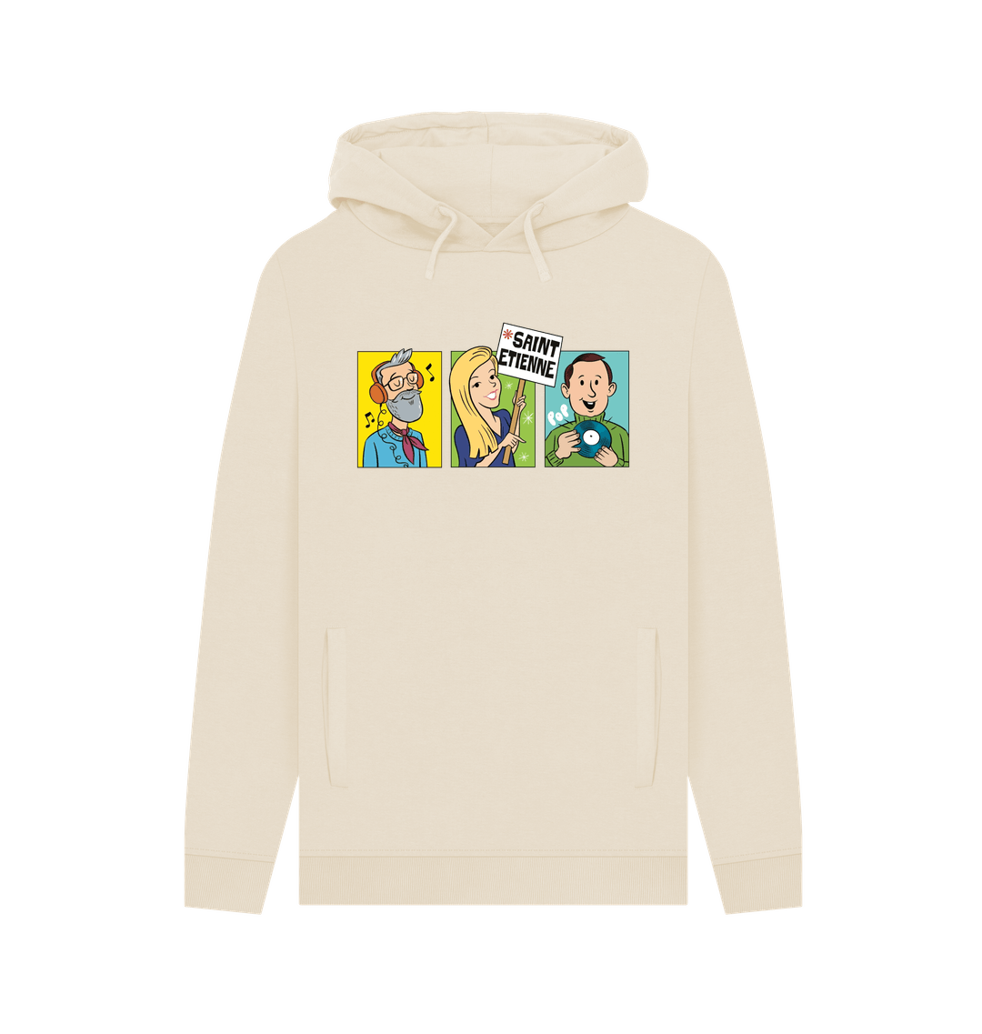 Oat Printed Hoody Front