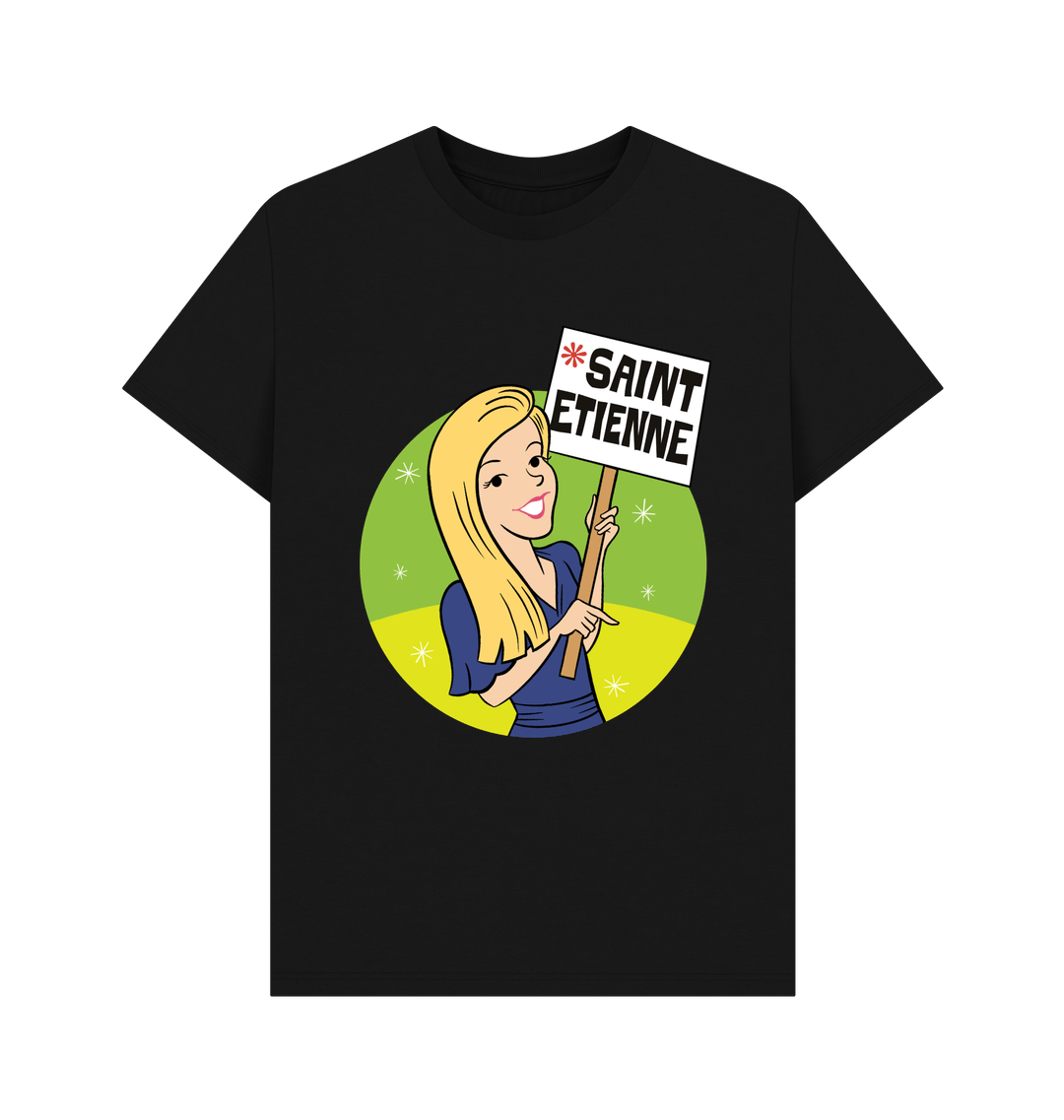 Black Printed T-shirt Front