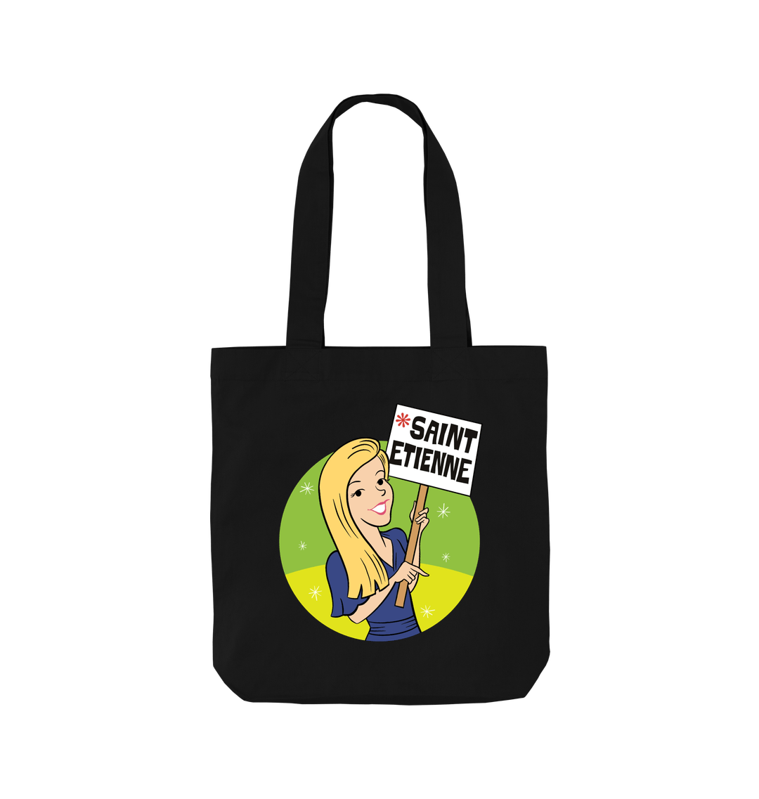 Black Printed Bag Front