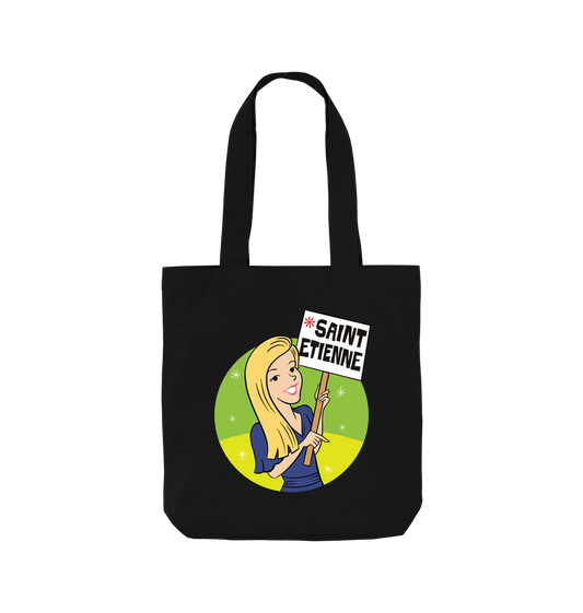 Black Printed Bag Front