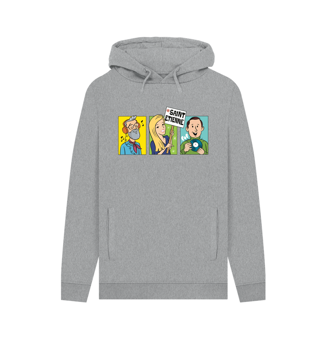 Light Heather Printed Hoody Front