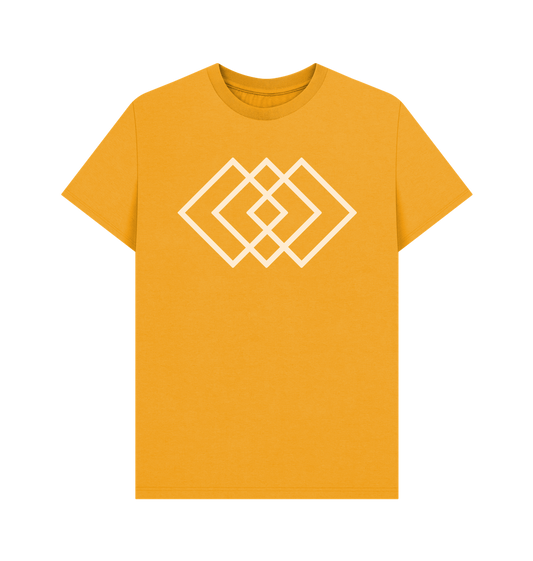Mustard Printed T-shirt Front