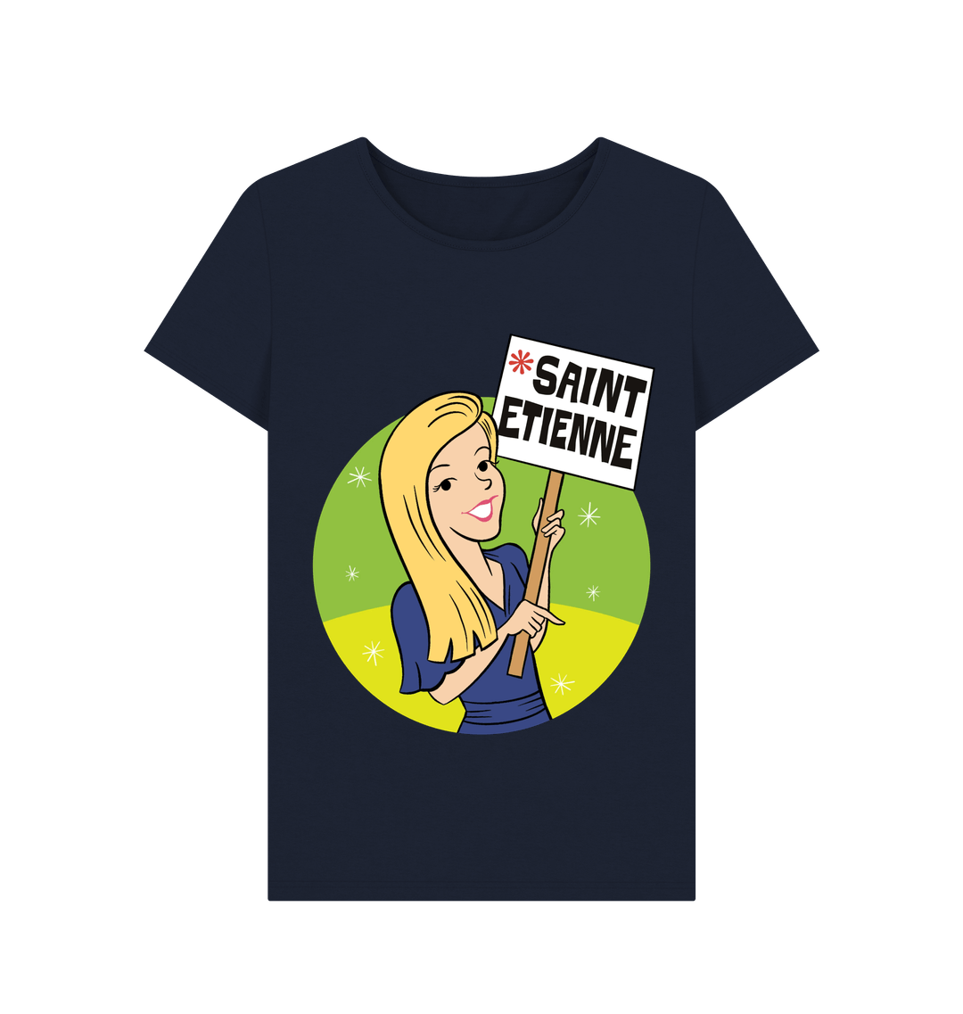 Navy Blue Printed T-shirt Front