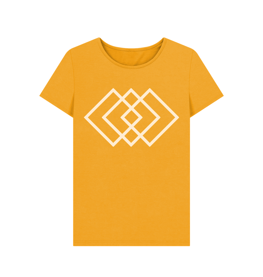 Mustard Printed T-shirt Front
