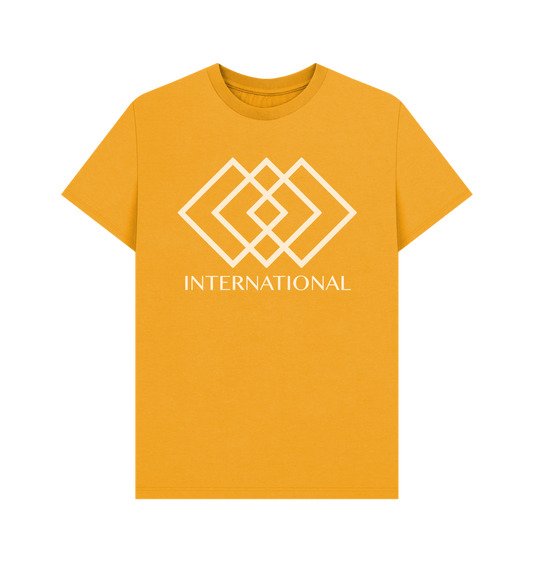 Mustard Printed T-shirt Front