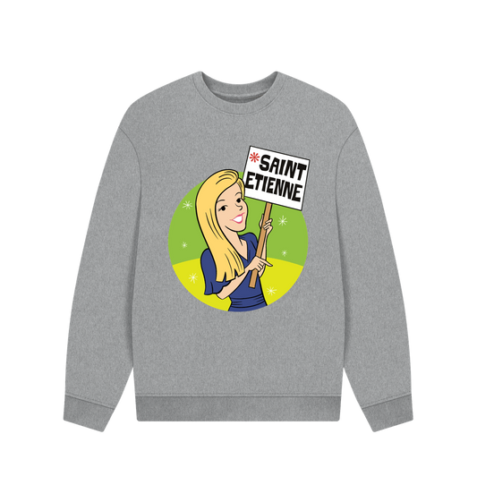 Athletic Grey Printed Sweater Front