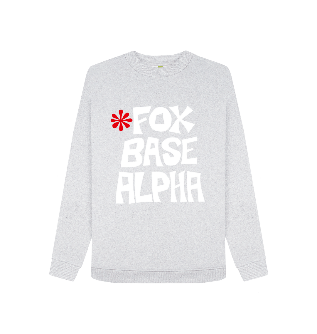 Grey Recycled Printed Sweater Front