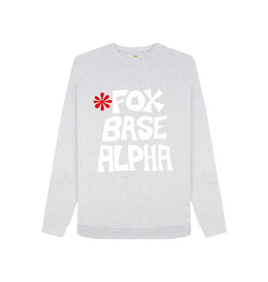 Grey Recycled Printed Sweater Front