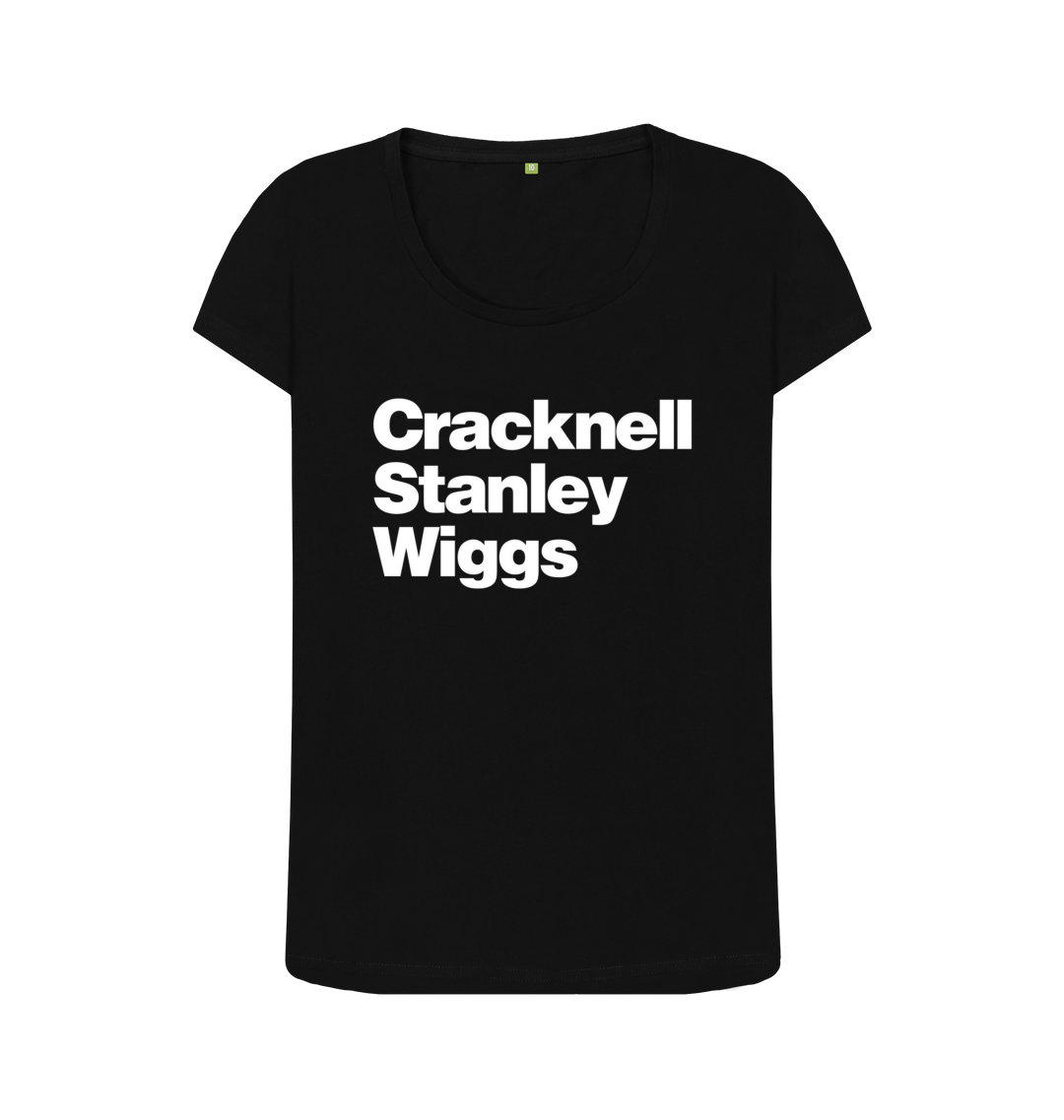 Black Printed T-shirt Front
