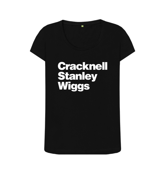 Black Printed T-shirt Front