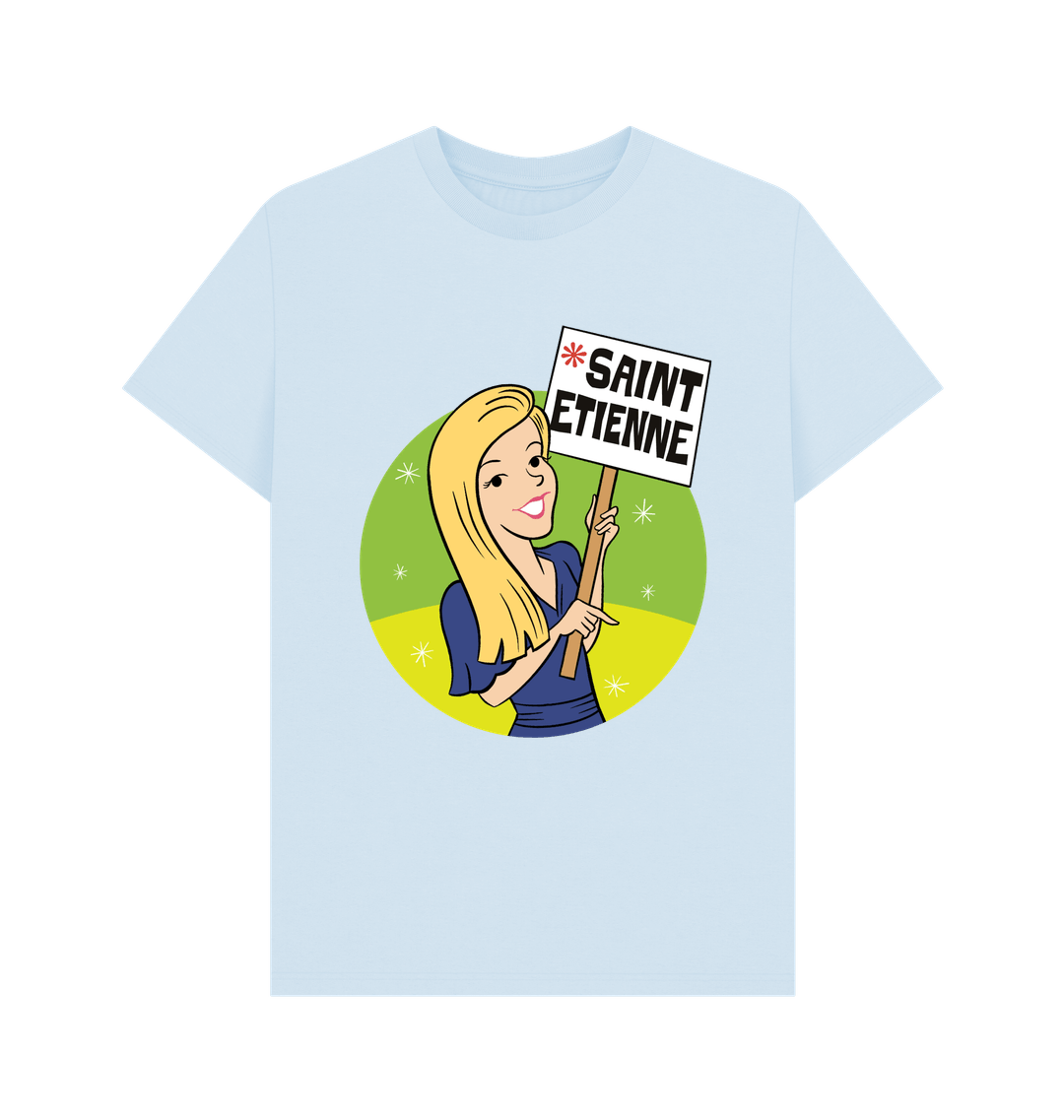 Sky Blue Printed T-shirt Front