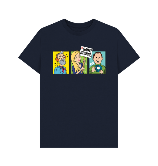 Navy Blue Printed T-shirt Front