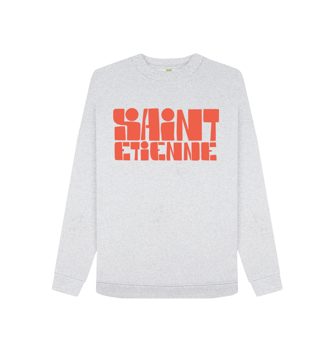 Grey Recycled Printed Sweater Front
