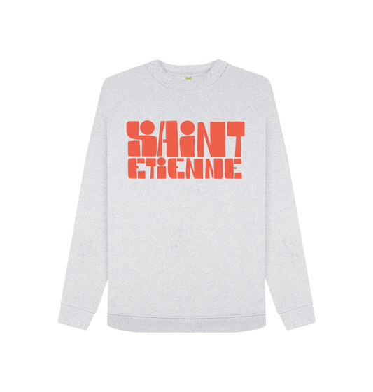Grey Recycled Printed Sweater Front