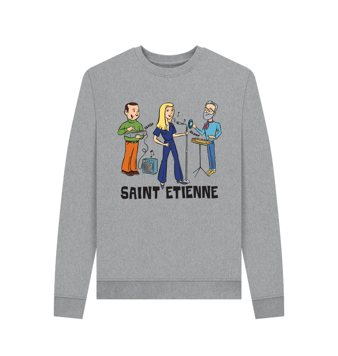 Light Heather Printed Sweater Front