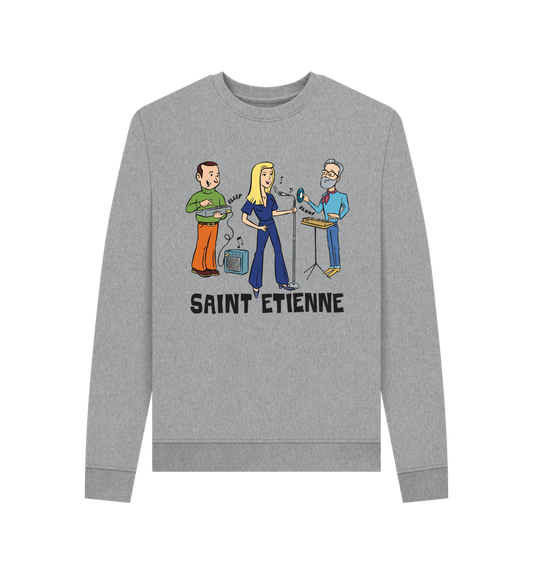 Light Heather Printed Sweater Front